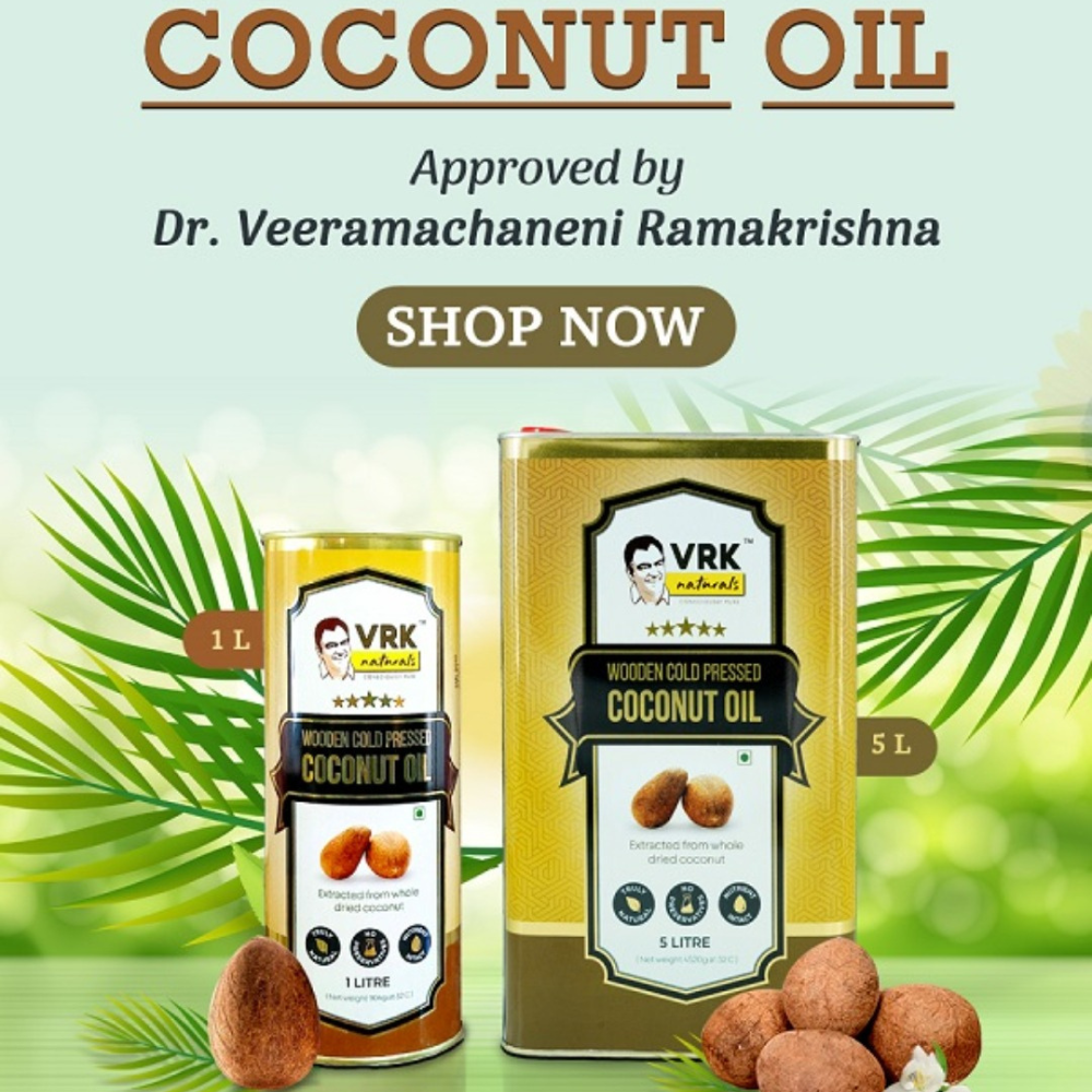 VRK Diet Coconut Oil Best Quality Cold Pressed Coconut Oil cold